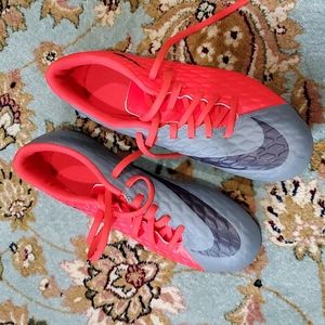 Nike Red and Gray Athletic Shoes